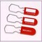 Dickey Mfg Co Plastic Padlock Seals, Red, Galvanized Steel Wire Hasp, HDPE, 100PK 7031A01-1C - alternate 2
